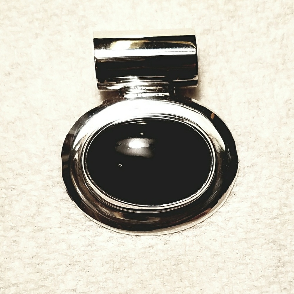 **SOLD**Sterling silver/black onyx choker - Picture 3 of 6